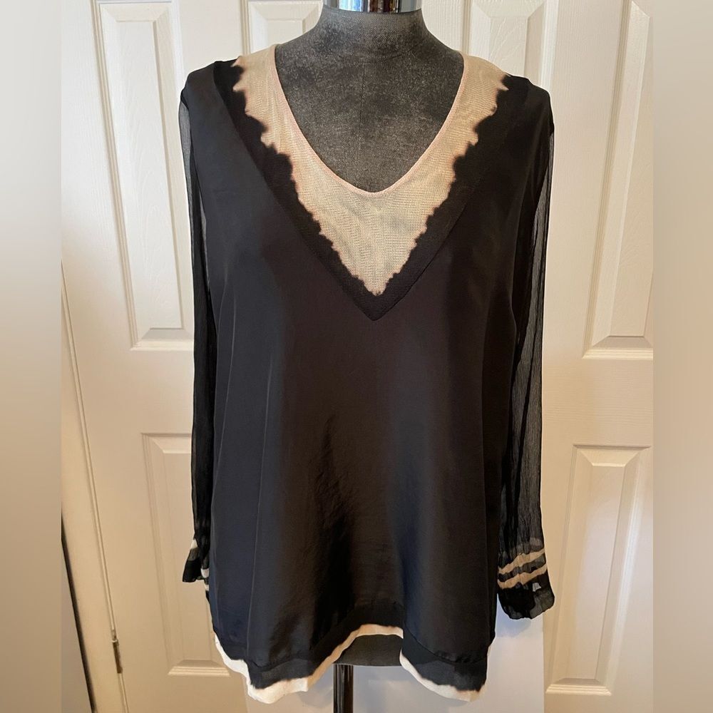 Viviana Uchitel Silk Blouse size 2